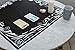 Tarot Cloth for Any Tarot Cards: Wind, Fire, Earth, Water, Large 24 Inches x 24 Inches, Black, Velvet