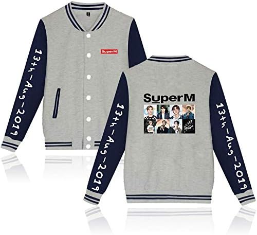 SuperM Lee Tae-min Lucas Baekhyun Taeyong Mark Lee Kai Ten New Team Harajuku Kpop Hoodies Baseball Jacket 18 August 2120