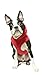Gooby Fleece Vest Hoodie Dog Sweater - Red, Medium - Warm Pullover Dog Hoodie with O-Ring Leash for Small to Medium Dogs