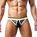 NEARTIME Men's Underwear, Hollow Out Men Underwear Boxers Bulge Pouch Men Shorts (M, Black)