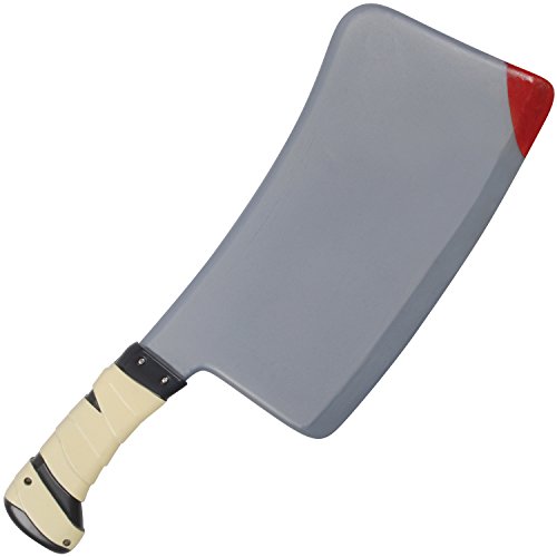 Loftus Adult Horror Light and Sound Cleaver, Grey Yellow, One Size (16")