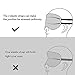 Kaburo 100% Natural Mulberry Silk Filled Sleep Mask with 2 Adjustable Straps, Super Soft Silk Eye Mask for Sleeping(Black)