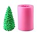 3D Christmas Tree Candle Mold - MoldFun Christmas Party Silicone Mold for Fondant, Fimo Clay, Soap, Chocolate, Cake Decoration