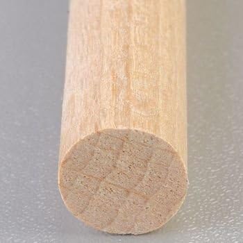 Baguette Round ø 10 mm, 1 Metre bäton, Beech Wood, Pack of 10