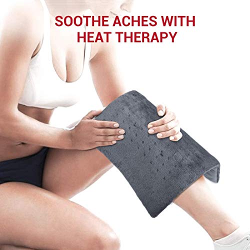 Electric Heated Pad for Cramps, Soft Flannel, 3 Temperature Settings