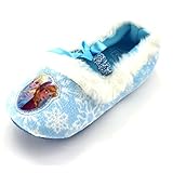 Frozen Elsa Anna Girls Ballet Style Slippers (Toddler/Little Kid)