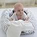 Newborn Lounger, KOBWA Portable Soft Breathable Baby Snuggle Nest, Removable Cover Baby Bionic Bed for Infants Toddlers - 100% Cotton Crib Mattress for Bedroom Travel