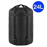 TINANA Compression Stuff Sack, 24L, 36L, 46L, Waterproof Sleeping Bags Storage Stuff Sack Organizer, Great for Backpacking and Camping