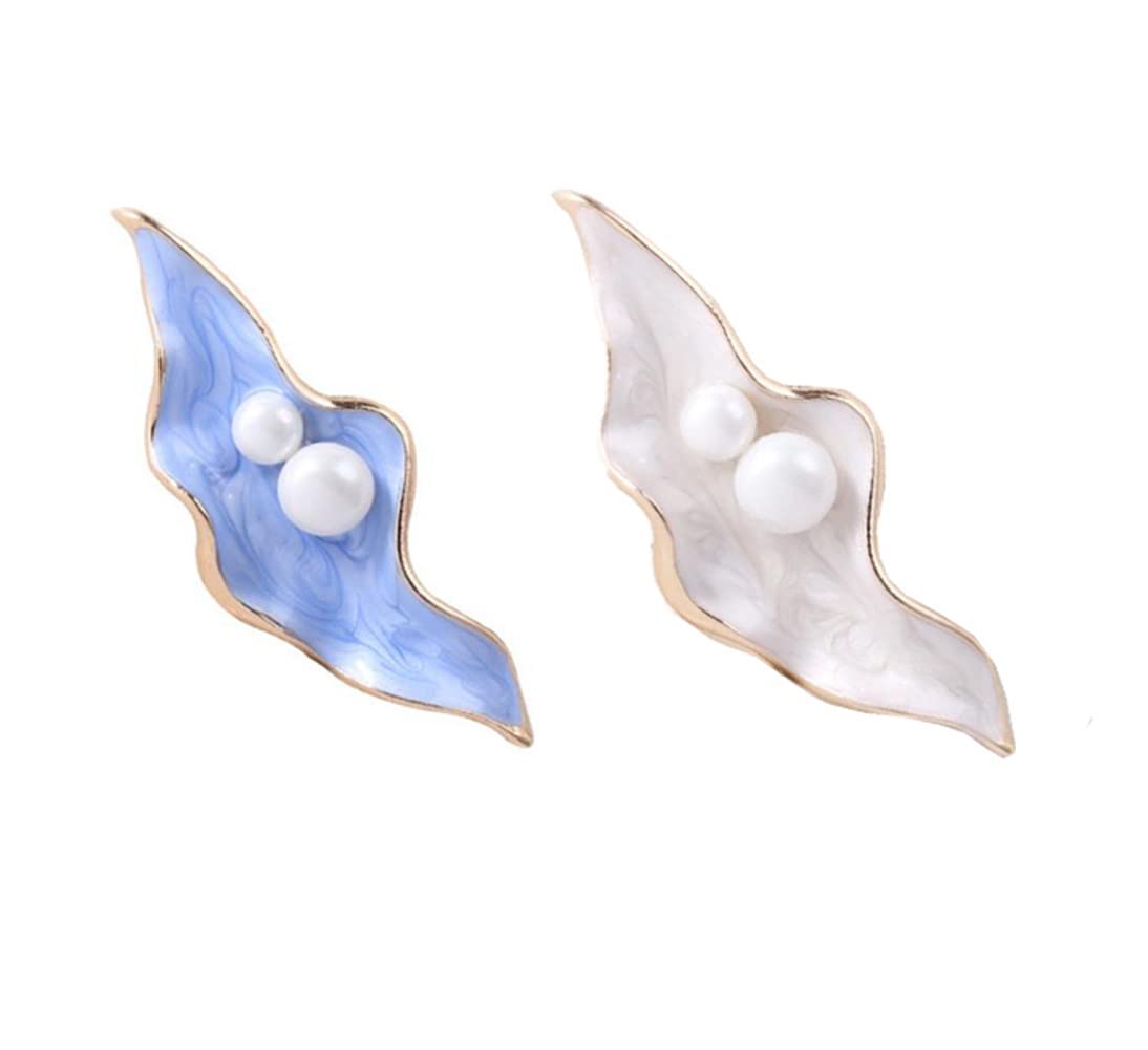 Pearl Shell Flower Brooches For Women Enamel Office Party Brooch Pins Gifts Fashion Jewelry Accessories Hat Clothing Lapel Badges