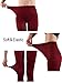 HeyUU Women's 80 Denier Soft Opaque Tights, High Waist Solid Color Footed Pantyhose 20+ Colors Burgundy