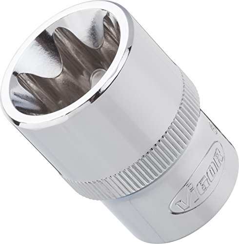 Vigor V2196 Douille pour Torx extérieur E18 mm L 38,2 mm 1/2"