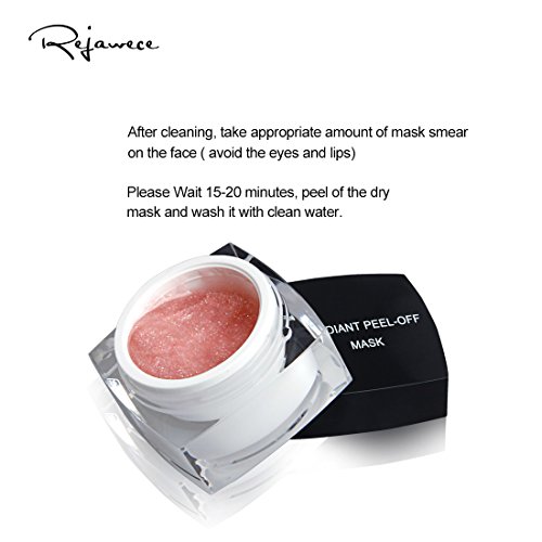 Face Mask Peel Off – Moisturizing Skin Rejuvenation Face Mask Deep Cleaning Exfoliating Skin Care for Dry and Oily Skin with Pearl Gold Glitter Face Mask for Men Women Girls Teens by Rejawece - Thumbnail 3