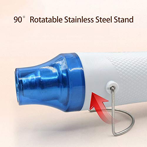 Carrfan 110V 300W Electric Hot Air Gun DIY Tool Heat Gun for Heat Shrink Tubing Drying Paint DIY Embossing Shrink Wrapping