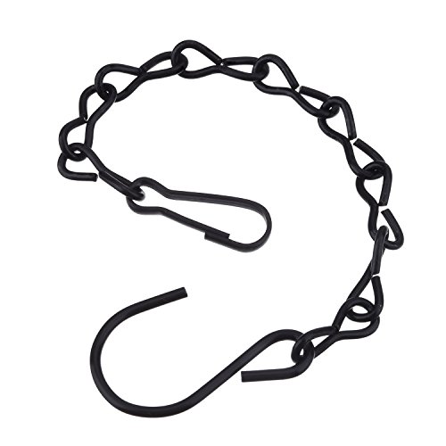 EBOOT 6-Pack Hanging Chains - 25.5 Inch Black Iron Chains For Bird Feeders, Wind Chimes & Planters