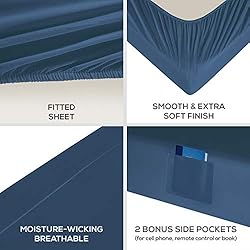 Mueller Ultratemp Bed Sheets Set, Super Soft 1800