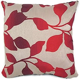 4 x Red Floral cushion covers 18"-45 cm complete with Cushions/ Inners /Inserts