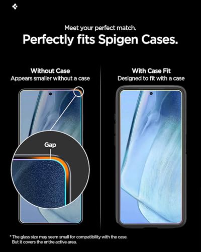 Spigen GLAStR EZ FIT PRO for Samsung Galaxy S26 PLUS Screen Protector [2 PACK] Premium Tempered Glass [Aluminum-Enhanced Durability] Impact resistance | Auto Alignment | Case Friendly - 2 PACK