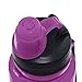 Nomader BPA Free Collapsible Sports Water Bottle - Foldable with Reusable Leak Proof Twist Cap for Gym Travel Hiking Camping and Outdoors - 22 oz (Purple)