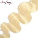 9A 613 Bundles Blonde Body Wave 1 Bundle Brazilian Virgin Human Hair Weaves (24 Inch)