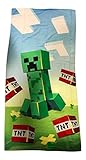Minecraft Creeper Danger Beach Towel 28 x 58