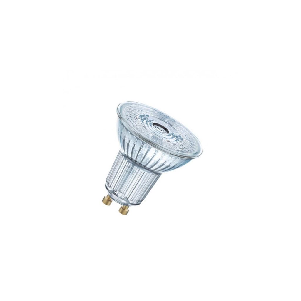 OSRAM LED Star PAR16 / LED Reflector lamp, PAR16, for line Voltage Operation, with pin Base: GU10, 4.30 W, 220…240 V, 50 W Replacement, Beam Angle: 36 °, Warm White, 2700 K, 1pack