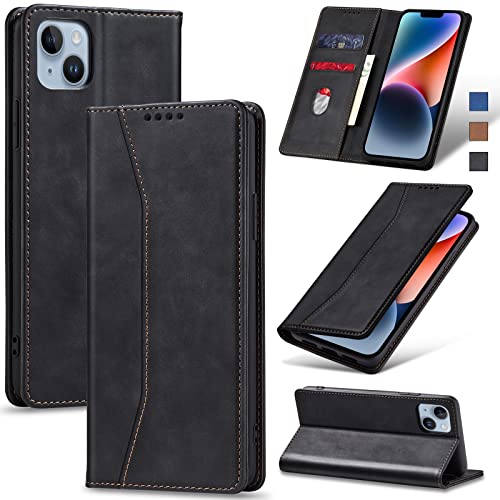 Jasonyu Flip Wallet Case for iPhone 14 5G,Leather