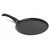 Starfrit 10" (26cm) Non-Stick Multi Pan - Tawa - Durable Aluminum body - Oven Safe - PFOA Free - Easy to Clean - Black