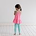Gerber Graduates Baby Girls' Toddler 2 Pack Leggings, Pink/Teal, 4T