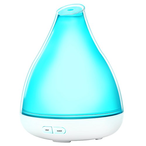 VicTsing 120ml Transparent Shell Essential Oil Diffuser, Whisper-Quiet Ultrasonic, Aroma Diffuser with Waterless Auto-Off Function, Add Color to Bedroom, Home, Baby Room, Office, Beauty Par