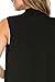 2LUV Women's Draped Open Front Jersey Knit Vest Black XL