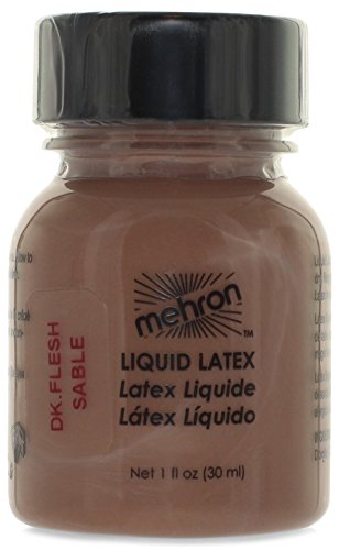 Mehron Liquid Latex Dark Flesh Color - 1 Ounce