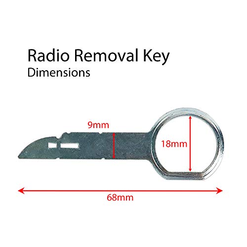 Boxiti Radio Removal Tool kit for Porsche, Volkswagen, Audi and Mercedes Vehicles (4 Keys Pack)