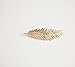 3Pack Leaf Feather Design Punk Women Girls Hair Clips Pin Claw Elegant Hair Barrettes Accessories for Lady(Gold,Silver,Bronze)