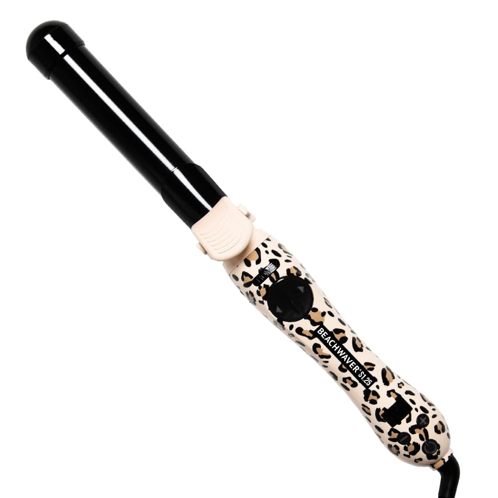 Photo 1 of The Beachwaver Co. S1.25 Rotating Curling Iron - Classic Catwalk | Automatic 1 1/4-Inch Ceramic Curling Iron - Larger Barrel Size for Medium-to-Long Hair! | Auto-Shut Off, Home Button, Travel-Friendly