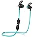 Symphonized NRG Bluetooth Wireless Wood in-Ear Noise-isolating Headphones, Earbuds, Earphones with Mic & Volume Control (Blue)