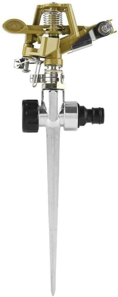 LATERN 360 Degree Impulse Garden Sprinkler with Metal Spike 1/2 inch Hose