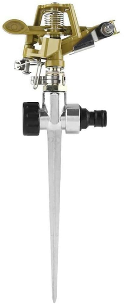 LATERN Impulse Garden Sprinkler, 360 Degree Heavy Duty Impact Lawn Sprinkler Irrigation Sprayer with Metal Spike for Watering Plants Flowers Veggies