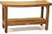 AquaTeak Patented 30" Sumba Teak Shower Bench with Shelf