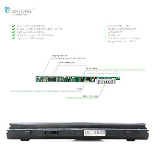Replacement Laptop Battery For ASUS U56 U46 Series - A42-U46 8-Cell 5200mAh 14.8V Li-Ion 12 thumbnail image