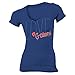 Florida Gators W Deep V Short Sleeve Tee, S, Royal