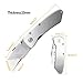 Box Cutter -Folding Utility Knife - Heavy Duty Box Cutter Utility Blade With 10 Replaceable Stainless Steel Blades For Quick Change and Lock Design, Belt Clips.