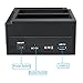 Xingda Hard Drive Docking Station，USB 3.0 to SATA External HDD Three Bay Bock with 2-Port Hub, Offline Clone Function for 2.5 Inch & 3.5 Inch HDD SSD SATA I/II/II,Card Reader TF/SD/XD/CF/MS/M2