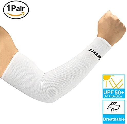 Malocaos UV Protection Arm Sleeves for Men Women Kids Arm Warmers Compression Cooling Sun Protective Tattoo Cover - Running Basketball Driving Cycling