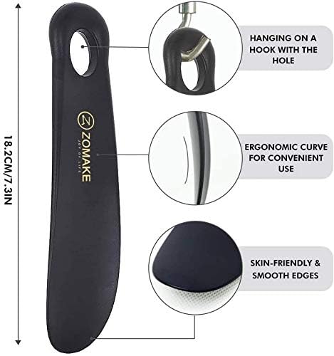 ZOMAKE Shoe Horn, Small Plastic Shoehorn for Men Women Kids 19CM Travel Lazy Shoe Spoon Helper Short Football Boot Horn (3 pcs) - Image 5