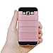 Galaxy J5 Case, Kmall 2in1 [Metal Brushed Texture] Impact Resistant Heavy Duty Hybrid Dual Layer Full-Body Shockproof Protective Cover Skin Shell For Samsung Galaxy J5 J500H J500M [Rose Gold]