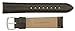 JP Leatherworks Mens Padded Genuine Leather Watchband - Color Black - 18mm Width - Extra Long Watch Band