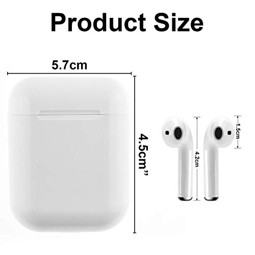 RUYIKA Wireless Headphones, 5.0 Bluetooth In-ear TWS Stereo Earphones Headset TWIN Earbuds, Compatible with iPhone/android/Samsung