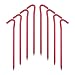 Hikemax 7075 Aluminum Tent Stakes - Ultralight 7" Hook Tent Pegs with Carrying Pouch - 20 Pack