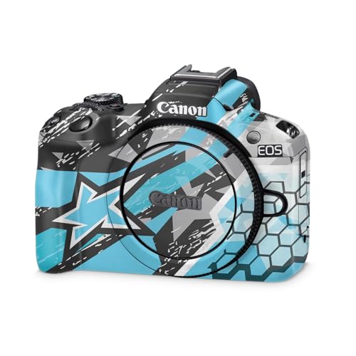 Camera Skin Compatible with Canon EOS R50 (2023) - Grunge Cyan - Premium 3M Vin…