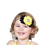 Voberry® Lovely Baby Girls Headbands Rhinestone Flower Headbands Hair Band (A)